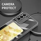 Slot Cover Case Shockproof For Samsung S24 S23 S22 S21FE A54 A52 TPU Card Holder