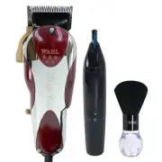 Wahl 5-Star Magic Clip Corded Clipper 8451 + Nose Trimmer NT1605/60 + NeckDuster