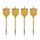 11/2" Spade Drill Bits4pcs Titanium Hex Shank Spade Drill Bit Set For Wood Pla