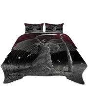 Cool Dark Art Time is Up Angel of Death Coverlet