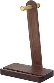 Headphone Stand, Gaming Headphone Stand, Solid Wood Headset Stand for Desk, Heavy Duty Headphone Holder Desk Headphone Stand