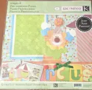 K & Company~12X12 CIRCUS Pre-made pages~2 page spread~Adorable! Quick Ship!