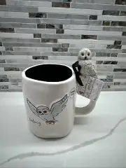NEW Rae Dunn Harry Potter Hedwig Mug with mini hedwig on the handle!