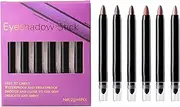 Shimmer Stick Eye Shadow | 6 Colors Waterproof Shimmer Eyeshadow Stick | Shimmer Smudge-proof Eyeshadow Stick Eye Brightener Pencil for Women