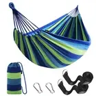 Portable Cotton Hammock Garden Fabric Hammock with Tree Straps Up to 660Lbs