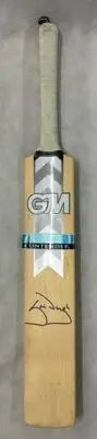 STEVE WAUGH Hand Signed Fullsize Cricket Bat GM + COA