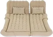 Weisshorn SUV Car Air Mattress, 175 x 130cm Inflatable Bed Folding Foldable Mattresses Back Seat, Portable Outdoor Camping Travel Chair with Carry Bag and 2 Pillows Beige
