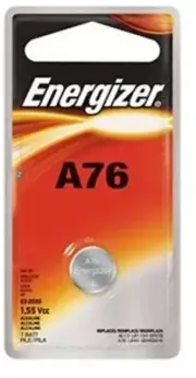 2 pcs Energizer A76 Alkakine Coin 1.5V Batteries Single Pack LR44 357 Exp 2021