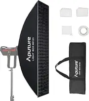 Aputure Light Box 30120 Square Softbox, 30cm*120cm, Standard Bowens Mount for 300DII, 300x, Amaran 60x/60d/100d/200d/100x/200x