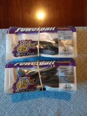 12 packs Berkley powerbait maxscent flat worm 4.25" 6 Black Shiner & 6 GP