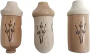Sukiola Wooden Bird Houses for Outside, Garden Outdoor Hanging Wooden Bird Feeder Bird House(Set of 3)