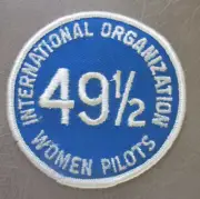 The NINETY-NINES INTERNATIONAL ORGANIZATION OF WOMEN PILOTS 3" Patch 49½