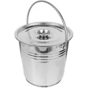 Fireplace Ash Bucket Metal Coal Bucket Handle Coal Bin Barbecue Burner Bucket