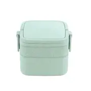 Square Lunch Box Eco-friendly Wheat Straw Material Portable Bento Box Microwaveble Food Storage Container For Children
