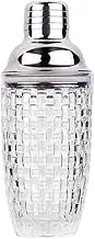 Vmitejoe 13Oz Glass Cocktail Shaker Set - Glass Shaker for Cocktails, Drink Shakers Cocktail and Cocktail Shakers Silver Easy Install Easy to Use