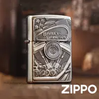 在飛比找蝦皮商城優惠-ZIPPO 哈雷戴維森-立體引擎標誌防風打火機 美國設計 官