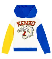 [Kenzo Kids] Kenzo Kids Printed cotton jersey hoodie Y 2 multicoloured