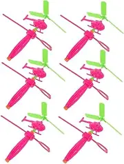 BESPORTBLE Hand Helicopter Flying Copter - 6pcs Colorful Dragonfly for Outdoor Fun - Great for Perfect Flying Plane for