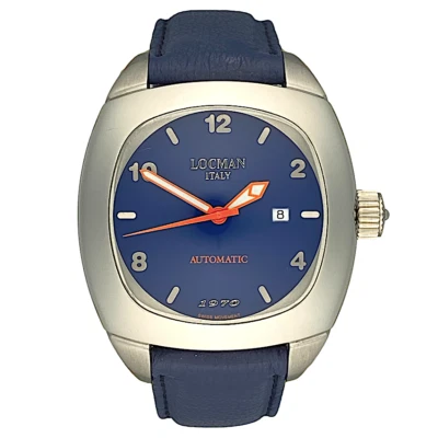 LOCMAN 1970 Swiss Automatic Movement Sapphire Men's Watch Blue W/R 5 ATM 47mm