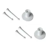 2Pcs Golf Tee Rubber Holder Tees 3 Inch 1 / 4 Long Practice Swing Trainer Training Golf Balls