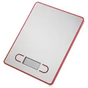 5Kg Stainless Steel Electronic Kitchen Scale 1G Graduation Backlit Lcd 5000G - Red
