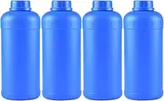 iplusmile 4pcs Plastic Chemical Bottles Empty Lab Bottles Plastic Bottles for Lab Solid Powder Medicine Pill Cylindrical Chemical Sample Container