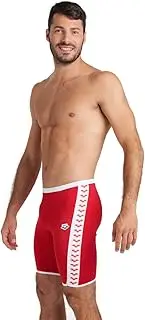 [arena] Men's Icon Swim Jammer Solid F Swimsuit Red-White