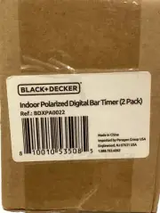 BLACK+DECKERIndoor Light Programmable Polarized Outlet Timers Digital Timer 2 pa