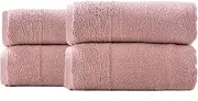 [RENEE TAYLOR] Aireys 650 GSM Zero Twist Bath Sheet 4-Pieces Pack, Cherwood