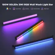 Bar 80 LEDs 80W RGBW Dj Light Bar Wash Lights Wall Washer Strip DMX Control Dj