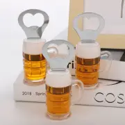 Zinc Alloy Practical Simulation Beer Cup Yellow Bottle Opener