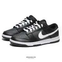 在飛比找蝦皮商城優惠-NIKE 休閒鞋 DUNK LOW 全黑 白勾 低筒 經典 