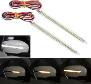 Turn Signal Lights Sequential Rear Mirror Turn Signal Lamp LED Strip Lights Universal Dynamic DRL Side Indicator Auto Daytime Running Light Turn Signal Lights(18cm 2pcs)