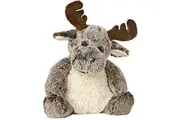 Aurora Snuggly Sweet Softer Milo Moose Stuffed Animal - Comforting Companion - Imaginative Play - Brown 12 Inches