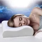 Orthopedic Memory Foam Pillow with Cooling Contour Gel Top Curved Deluxe Density