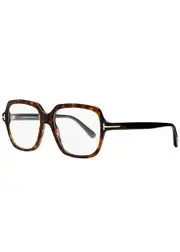 Tom Ford Square Frame Optical Glasses, Eyewear, Dark Havana, Classic Design, Lightweight Frame - Brown Havana ONE SIZE