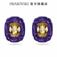 在飛比找Yahoo奇摩購物中心優惠-SWAROVSKI 施華洛世奇 Dulcis 夾式耳環枕形切