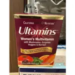 (即期便宜賣)CALIFORNIA GOLD NUTRITION, ULTAMINS 女性複合維生素含輔酶 Q10、菇類