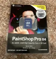 Adata 32GB SD HC Memory Card Class 4 With Corel Paintshop Pro X4