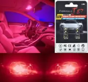 Canbus Error LED Light 194 Red Two Bulb License Plate Tag Upgrade Fit Show Use