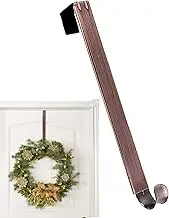 Over The Door Wreath Hanger - Year-Round Wreath Metal Hangers with Adjustable Length - Door Hanger Hooks for Thanksgiving, Christmas, Halloween, Easter, Fall Harvest Borato