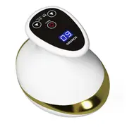 Home Electric Guasha Scraping Massage Cupping Body Massager Vacuum Cans Suction Cup Heating Fat Bur As Shown