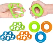 Hand Grip Strengthener, Finger Exerciser, Grip Strength Trainer 6 PCS,New Grip