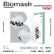 【BioMask杏康安】四層成人醫用口罩-NASA-太空Worm-黑-韓版立體-10入/盒(醫療級、韓版立體、台灣製造)