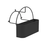 RapidGarden Black Hose Hanger with Storage