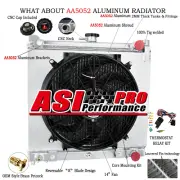 3Row Radiator+Shroud Fan Kit For 98-19 Suzuki Jimny SN413 Hardtop M13A G13Bb 2Dr