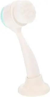 PLAFOPE Manual Face Cleaning Brush with Holder Gentle Artificial Facial Brush for Deep Cleansing and Massaging Portable Design for All Skin present for Friends and Family