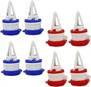 8Pcs Box Box Drinks Diverter with Cover Ergonomic Milk and Juice Spout Pourers for Easy Dispensing from Cartons Suitable for All Opened Bags Mix