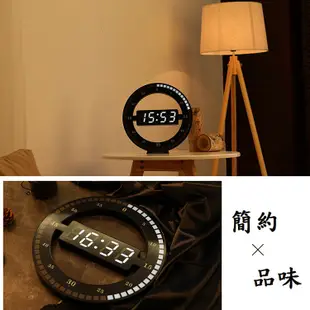 LED數位時鐘 數字鐘 壁掛 夜光 時尚工業風 科技電子鐘 電子鬧鐘 電子式 掛鐘 LED 3D 立體電子時鐘 掛鐘
