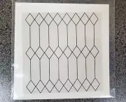 Dollhouse Simulated Diamond Window Panes Insert Tudor Gothic 1:12 Scale